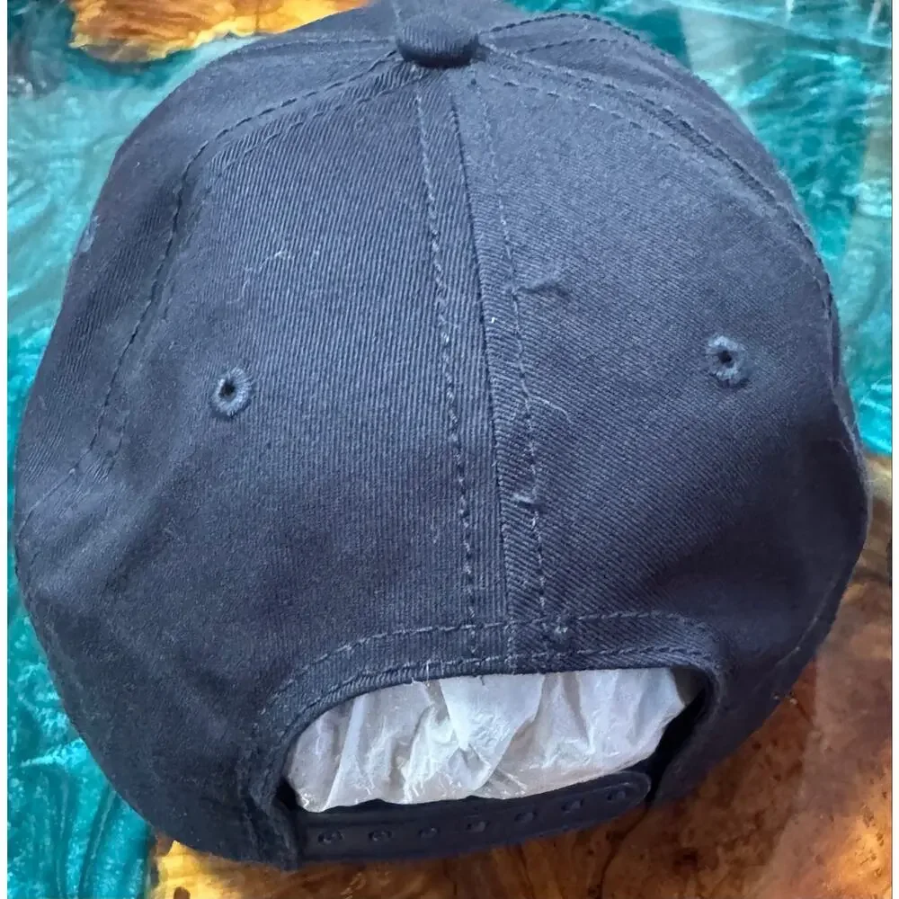 Subaru Black Hat Cap Snap Back One Size Car Embroidered Logo